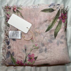 Kikka Mia Pink Floral Scarf